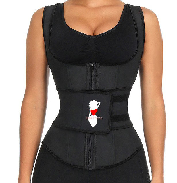 BeeExotic Zipper Waist Trainer Vest