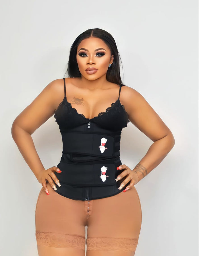 Beeexotic Latex full waist compression Waist Trainer alternative view