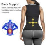 BeeExotic Buckle Sweat Neoprene Waist Trainer Vest